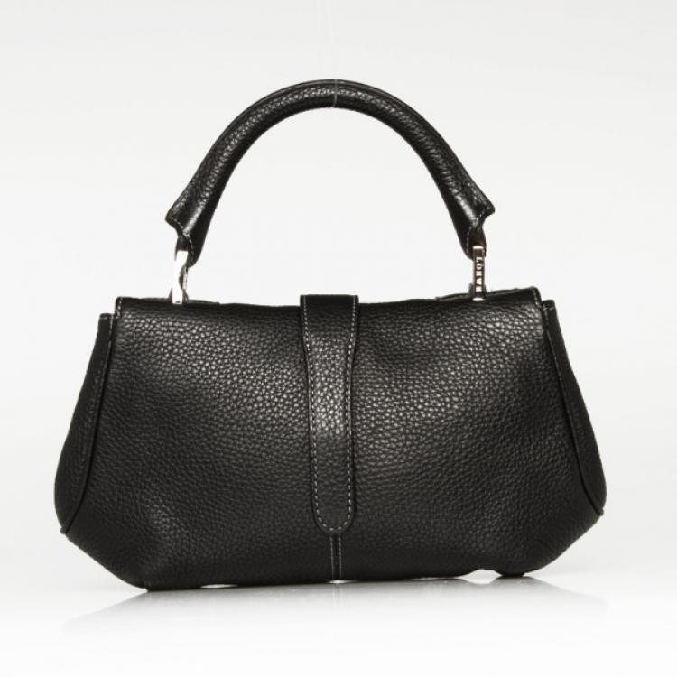 Pre Owned Loewe Black Leather Shoulder Bag