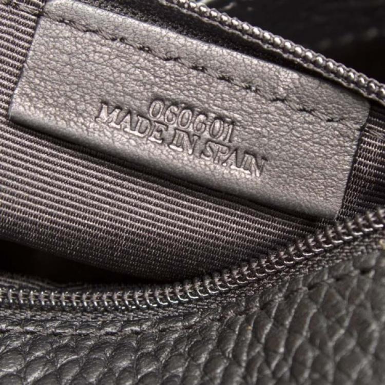 Pre Owned Loewe Black Leather Shoulder Bag