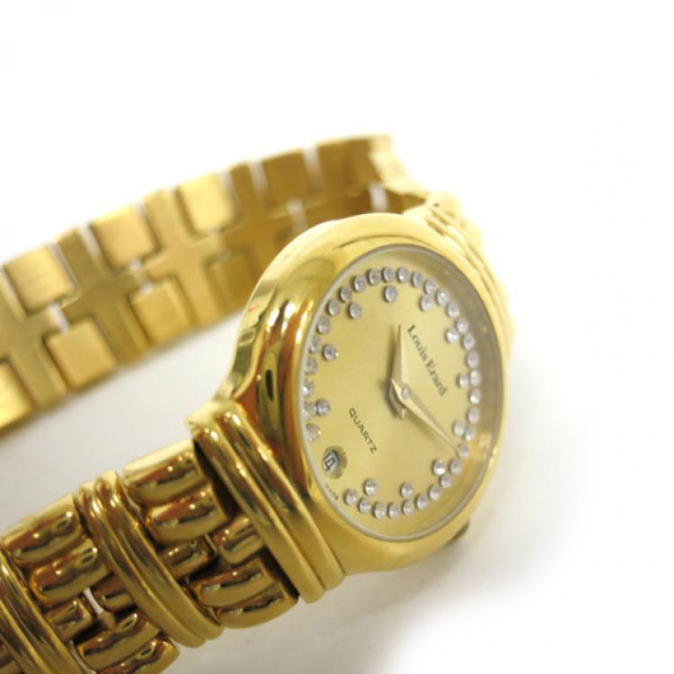 Pre Owned Louis Erard Wristwatch GP Gold Ladies 