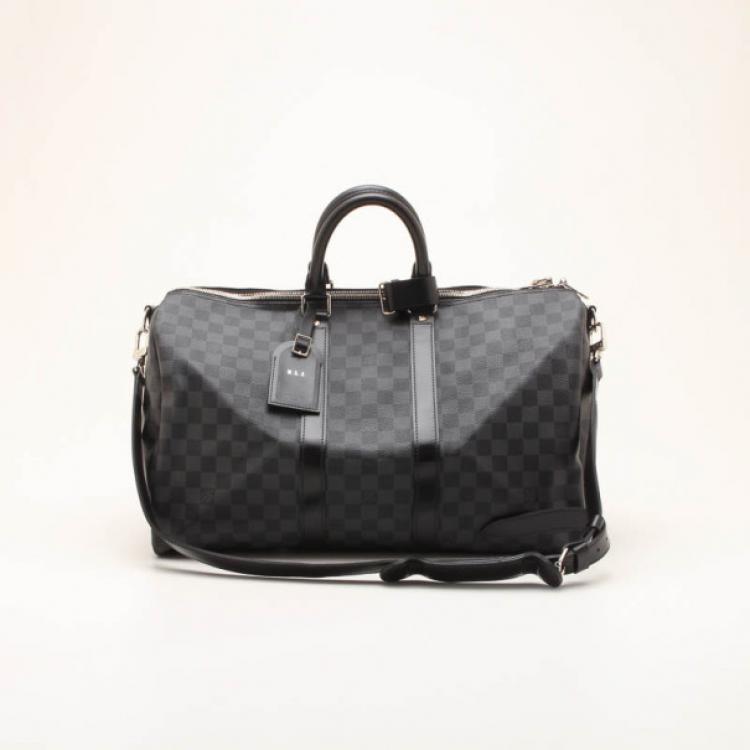LOUIS VUITTON KEEPALL 45 Damier Graphite, Luxury, Bags & Wallets
