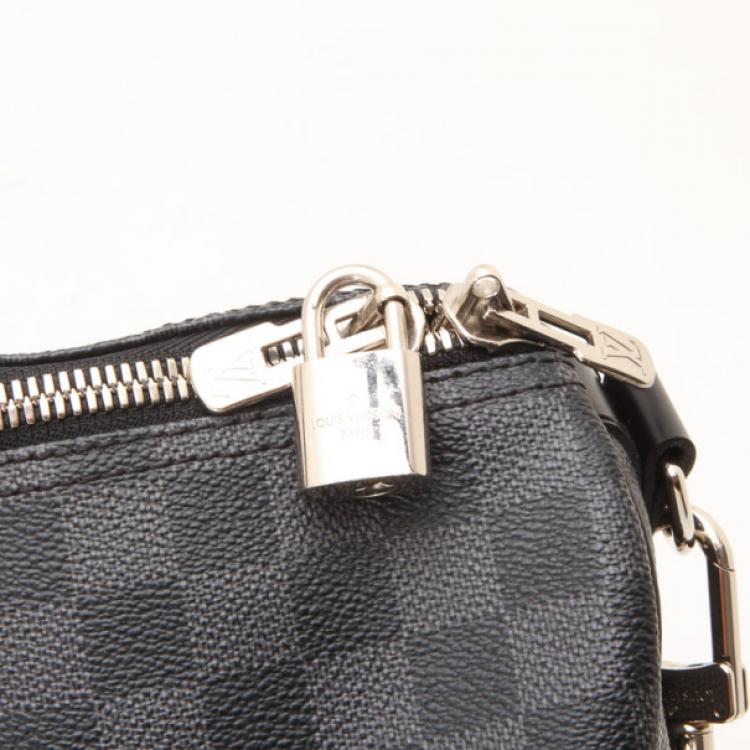 Pre Owned Louis Vuitton Keepall 45 Damier Graphite