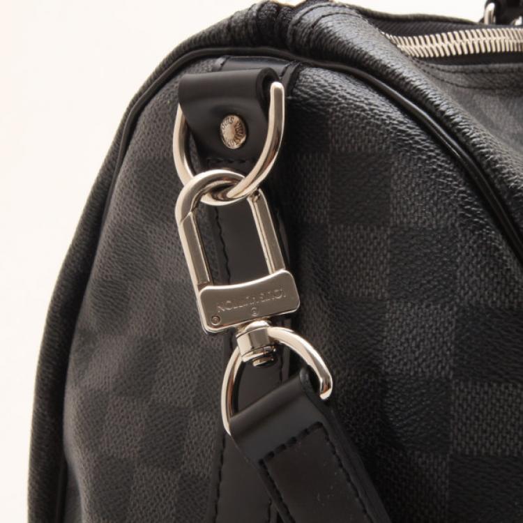 Pre Owned Louis Vuitton Keepall 45 Damier Graphite