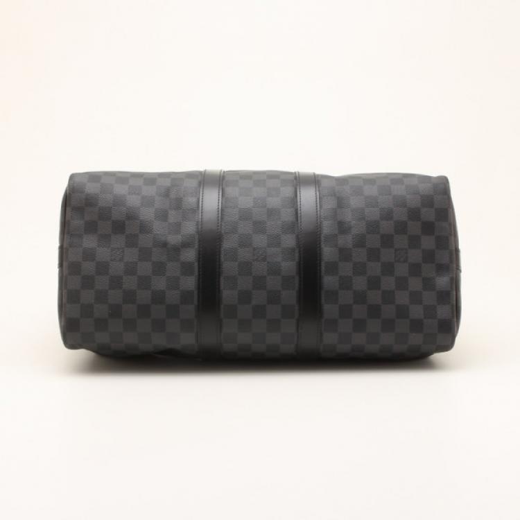 Pre Owned Louis Vuitton Keepall 45 Damier Graphite