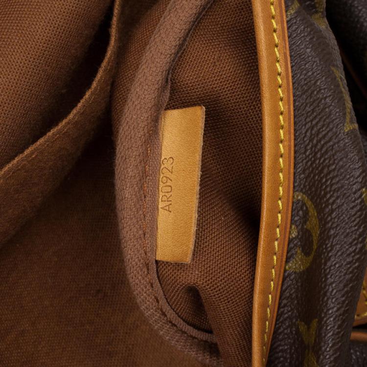 Pre Owned Louis Vuitton Monogram Saumur 35 Messenger