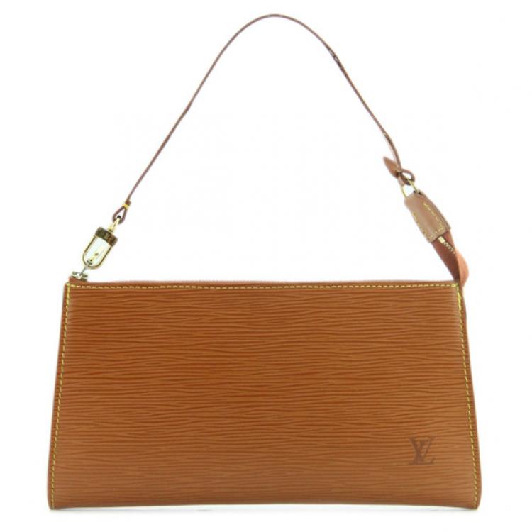 Louis Vuitton Orange Epi Leather Pochette Accessoires Shoulder Bag Louis  Vuitton | The Luxury Closet