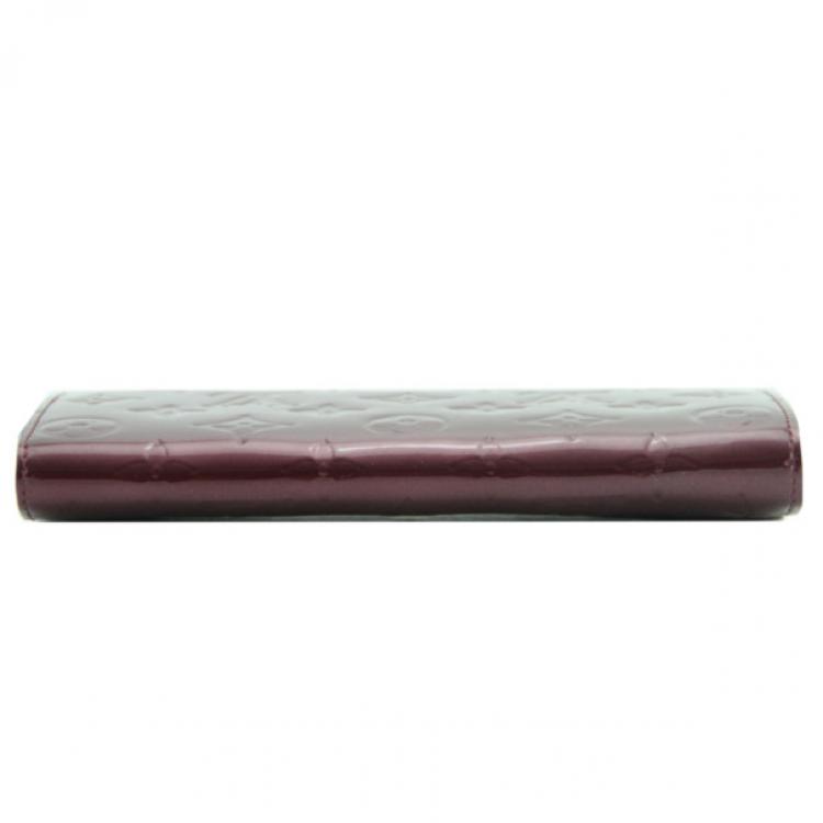 Pre Owned Louis Vuitton Sarah Vernis Rouge Fauviste Wallet 