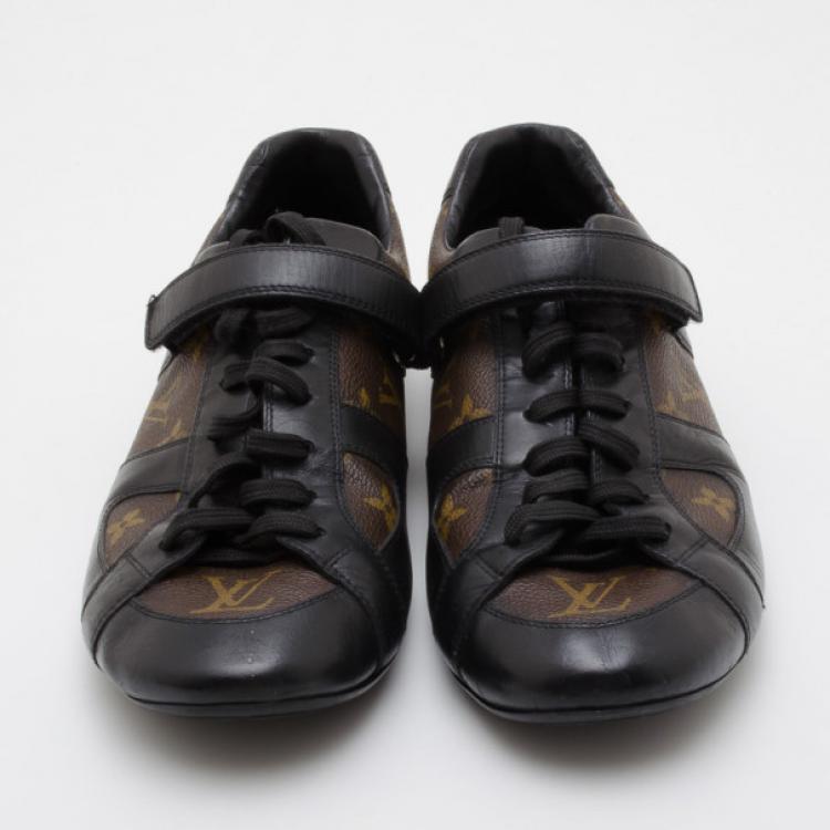 Pre Owned Louis Vuitton Monogram Globe Trotter Sneakers Size 42