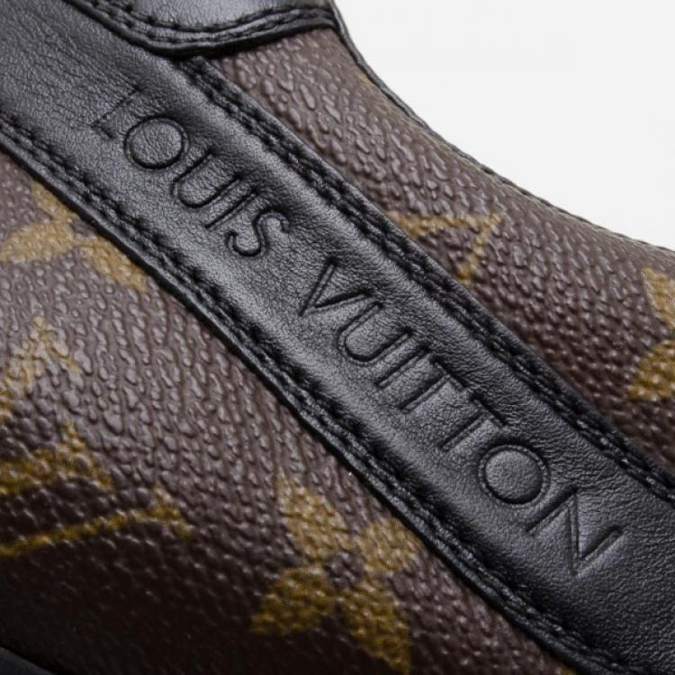 Pre Owned Louis Vuitton Monogram Globe Trotter Sneakers Size 42
