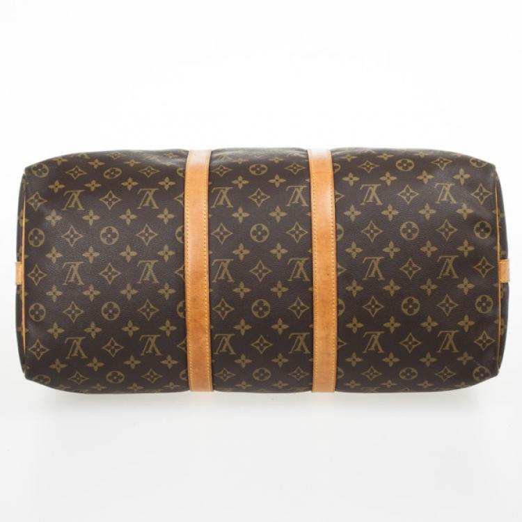 Pre Owned Louis Vuitton Monogram Keepall Bandouliere 50