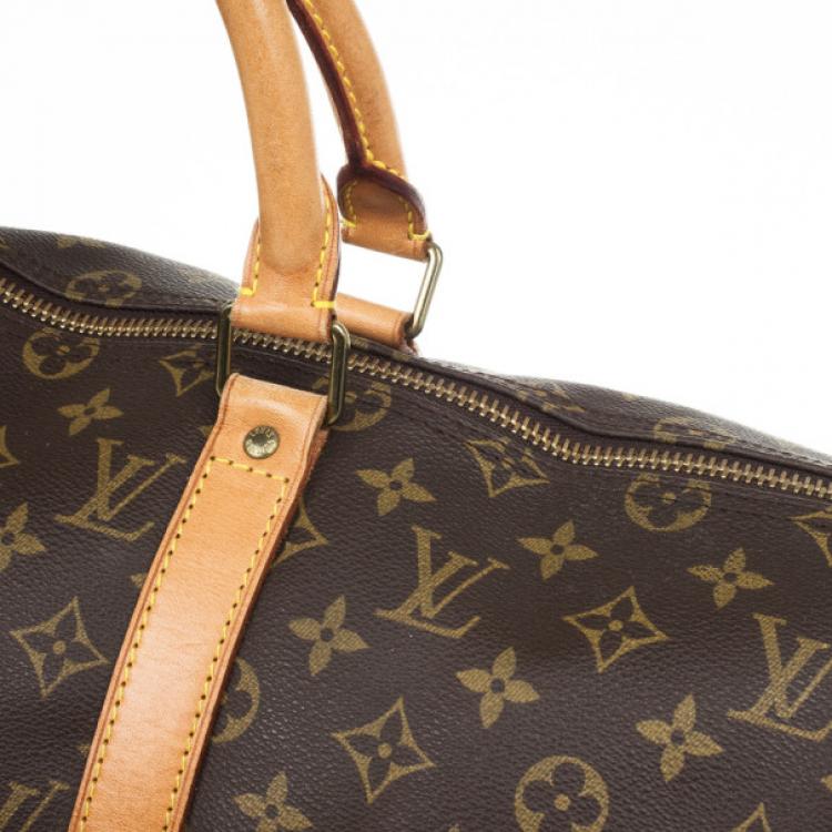 Pre Owned Louis Vuitton Monogram Keepall Bandouliere 50