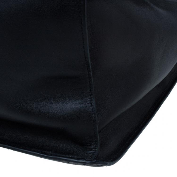 Pre Owned Marc by Marc Jacobs White and Black Leather Tote