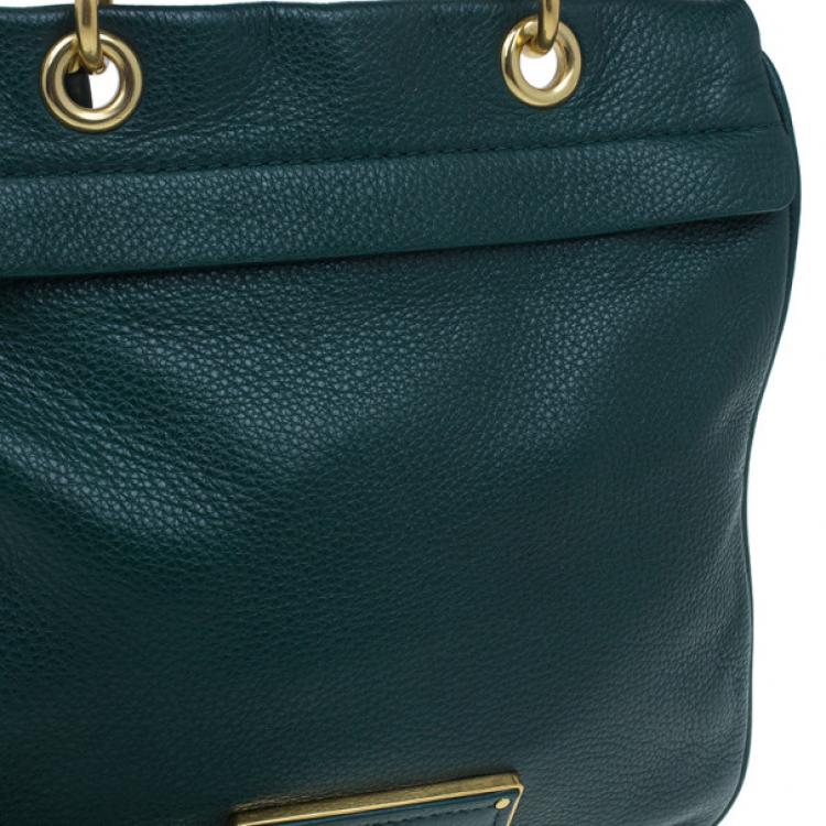 Pre Owned Marc by Marc Jacobs Green Leather Too Hot To Handle Crossbody