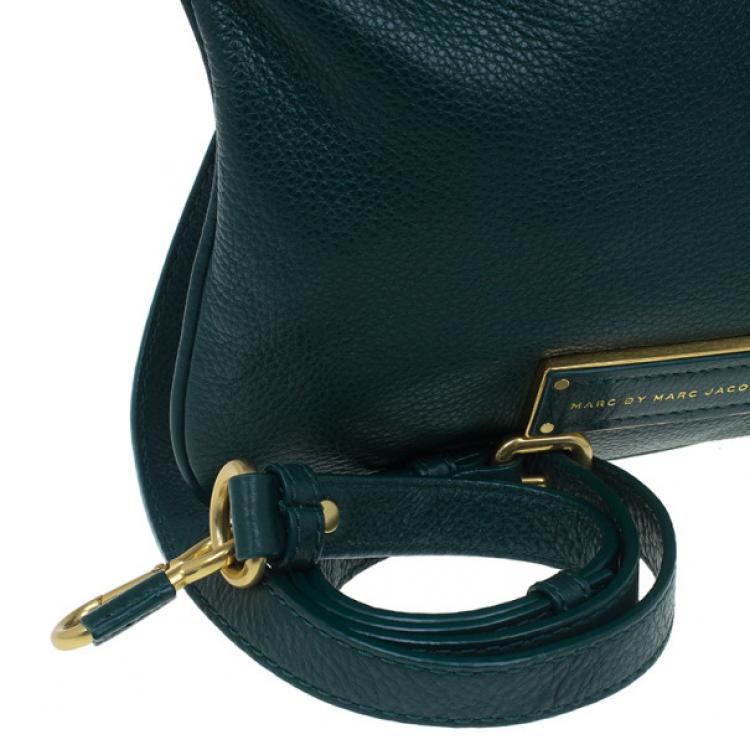 Pre Owned Marc by Marc Jacobs Green Leather Too Hot To Handle Crossbody