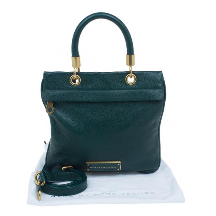 Pre Owned Marc by Marc Jacobs Green Leather Too Hot To Handle Crossbody