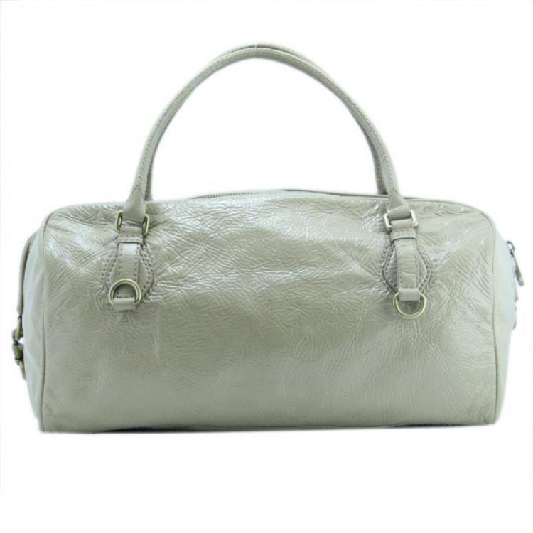 Pre Owned MARC by Marc Jacobs 'Shifty Large' Patent Utility Satchel