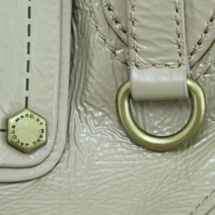 Pre Owned MARC by Marc Jacobs 'Shifty Large' Patent Utility Satchel