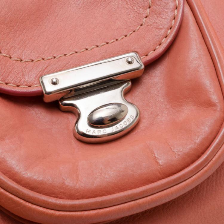 Pre Owned Marc Jacobs Peach Satchel Bag 