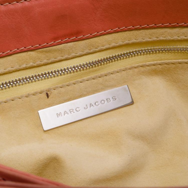 Pre Owned Marc Jacobs Peach Satchel Bag 