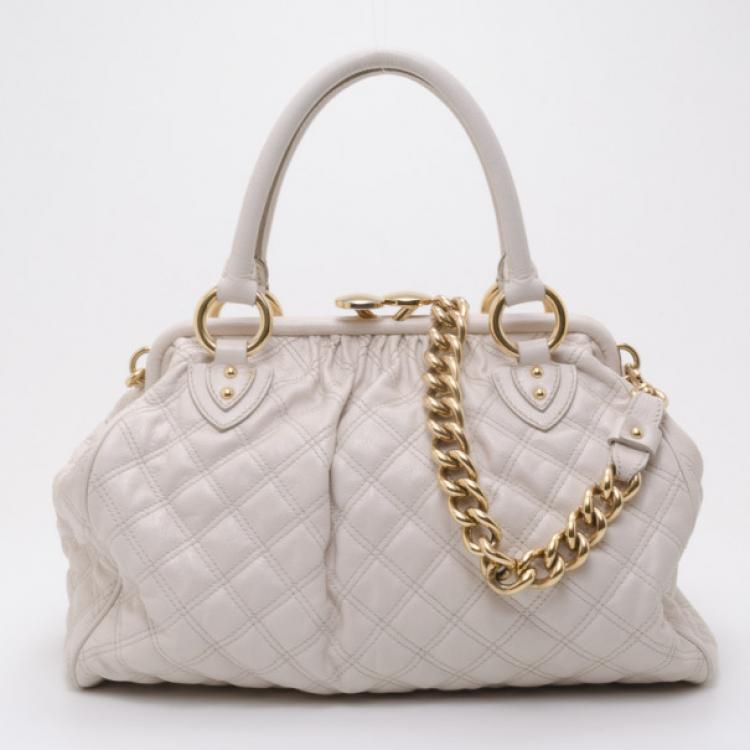 Pre Owned Marc Jacobs White Stam 