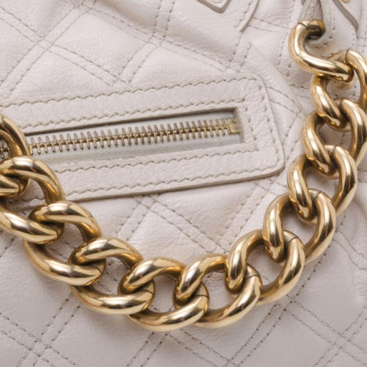 Pre Owned Marc Jacobs White Stam 