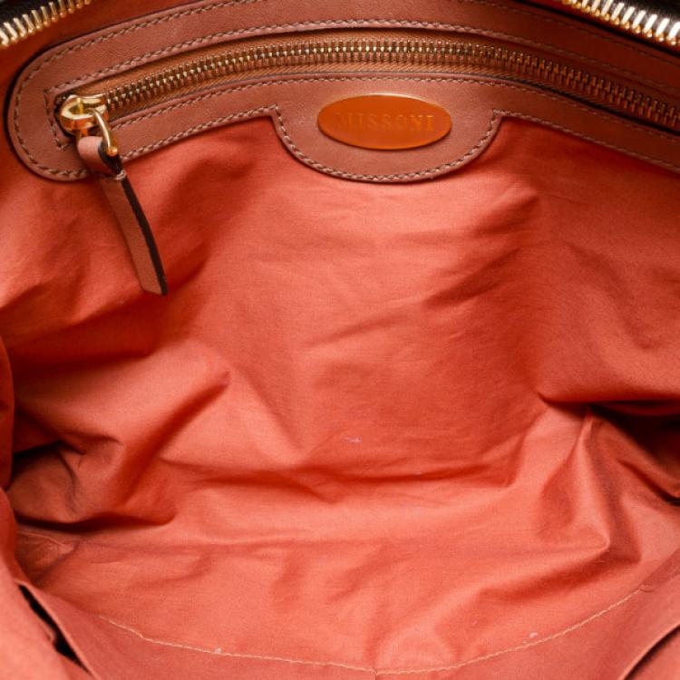Pre Owned Missoni Leather Satchel 