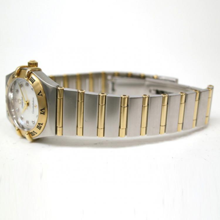 Pre Owned Omega Constellation 12P Wristwatch SS 18K YG Ladies