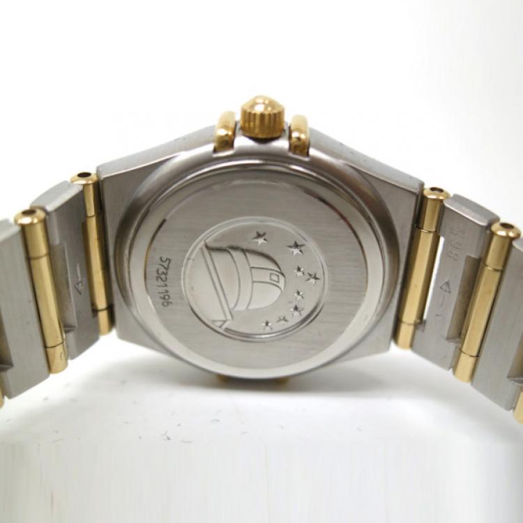 Pre Owned Omega Constellation 12P Wristwatch SS 18K YG Ladies