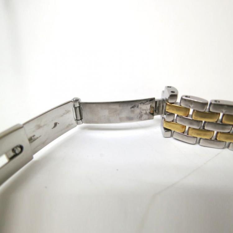Pre Owned Omega DeVille Wristwatch SS/GP White/Combi Ladies