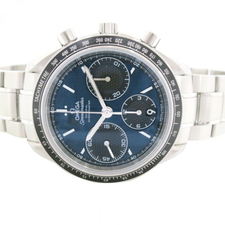 Pre Owned Omega SS Speedmaster Tachymetre Co-Axial Mens Wristwatch 40 MM