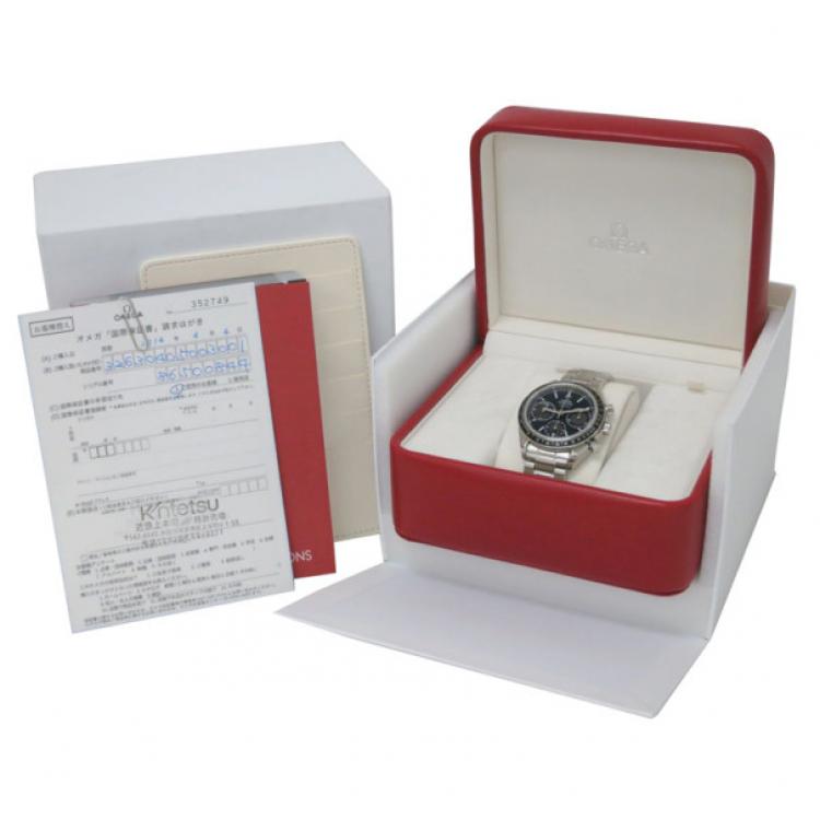 Pre Owned Omega SS Speedmaster Tachymetre Co-Axial Mens Wristwatch 40 MM