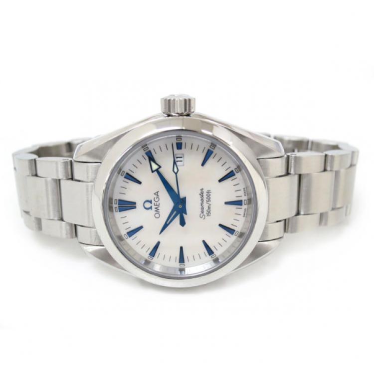 Pre Owned Omega Seamaster Aqua Terra SS Womens Wristwatch 29 MM