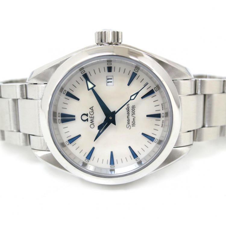 Pre Owned Omega Seamaster Aqua Terra SS Womens Wristwatch 29 MM
