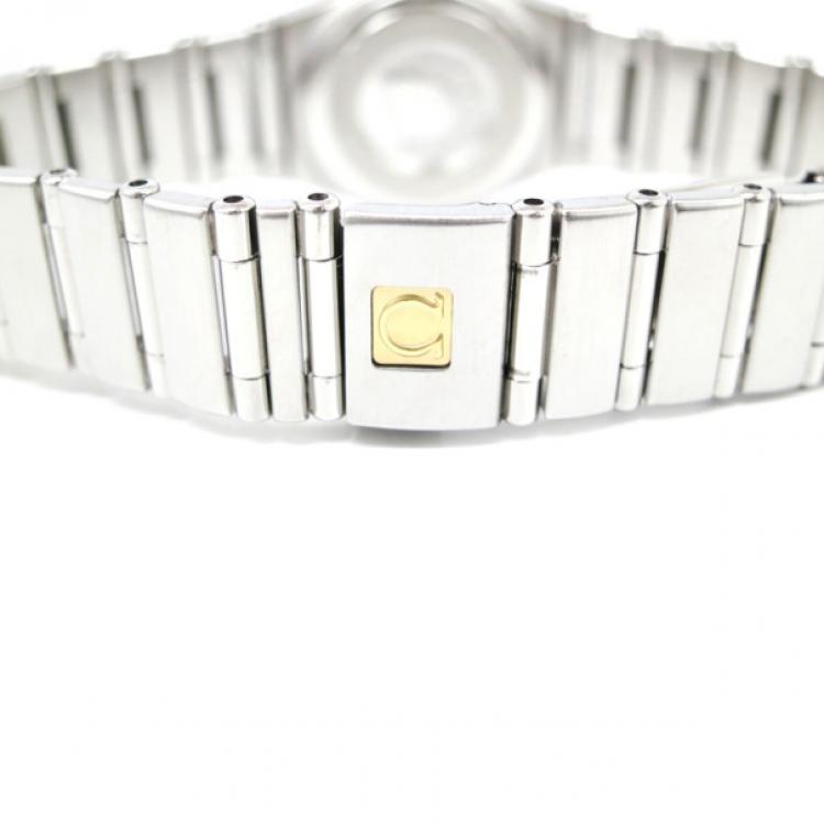 Pre Owned Omega Constellation Mini 12P Diamond Ladies Wristwatch 