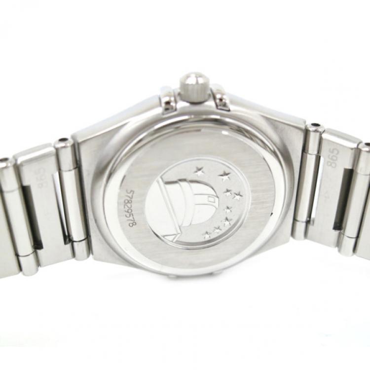 Pre Owned Omega Constellation Mini 12P Diamond Ladies Wristwatch 