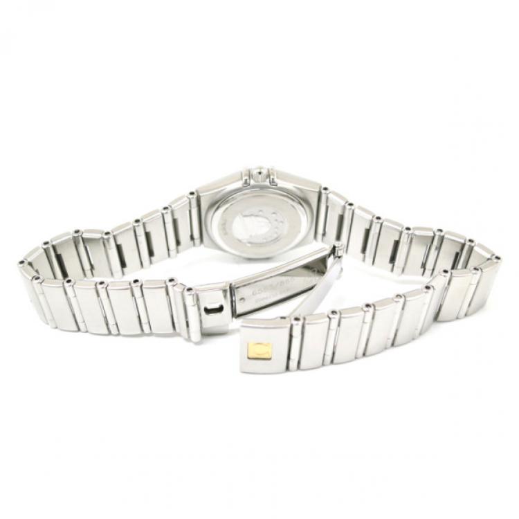Pre Owned Omega Constellation Mini 12P Diamond Ladies Wristwatch 