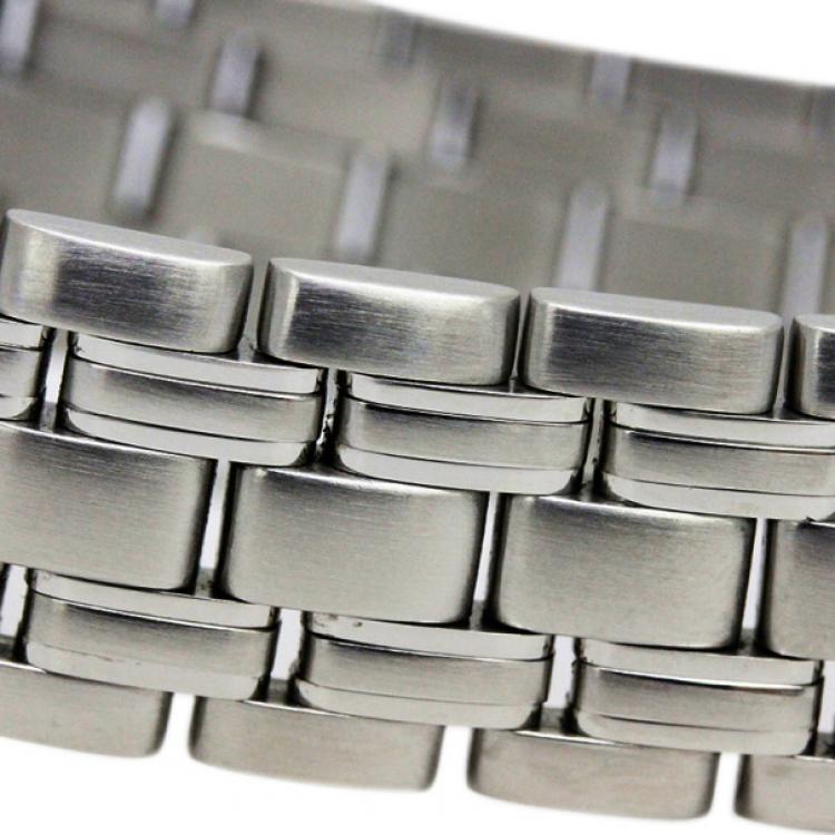 Pre Owned Omega Blue Stainless Steel Seamaster Men's Wristwatch 36MM