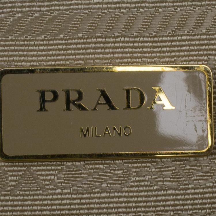 Pre Owned Prada Pink Saffiano Lux Double Zip Tote