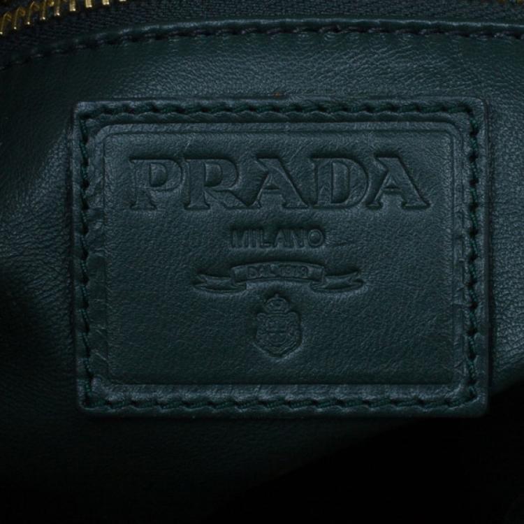 Pre Owned Prada Multicolored Nappa Stripes Tote