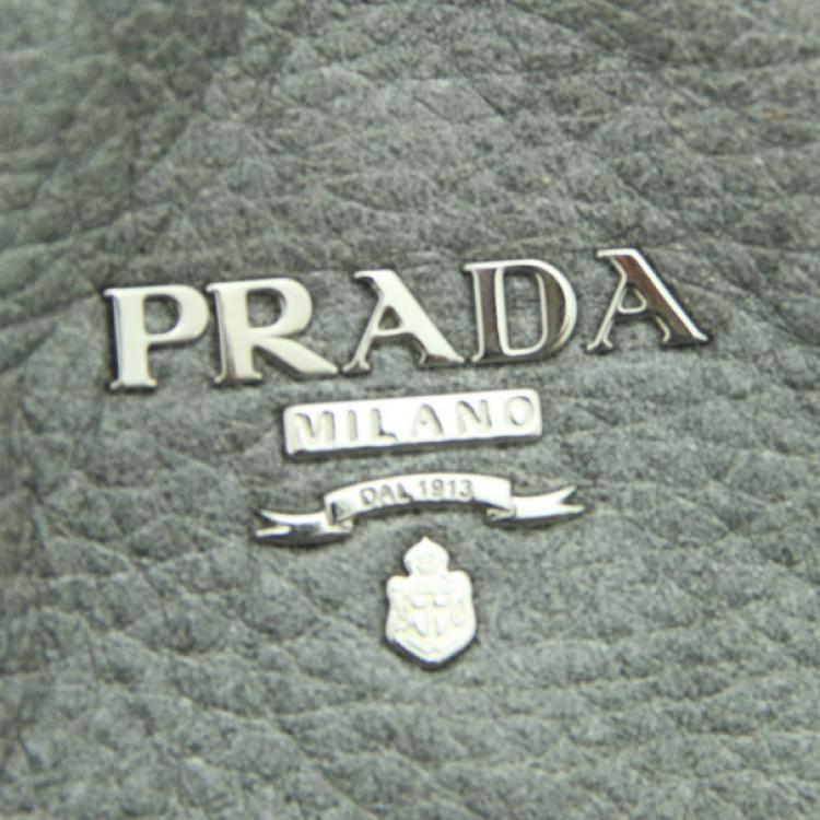Pre Owned Prada Grey Cervo Hobo