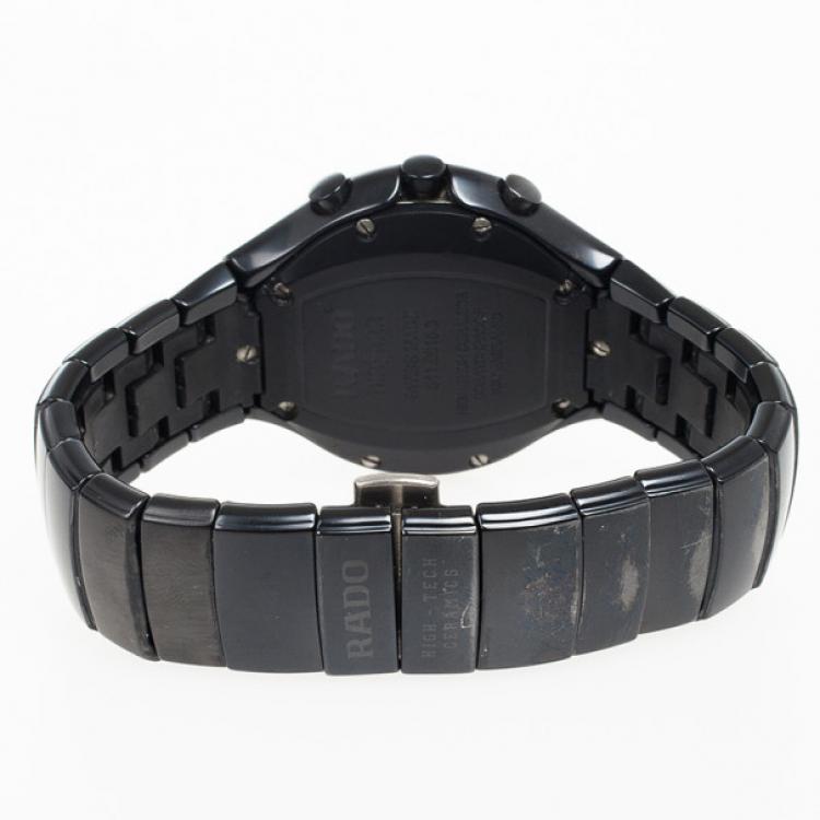 Pre Owned Rado DiaStar True Black Jubilee Ceramic Mens Watch 43 MM