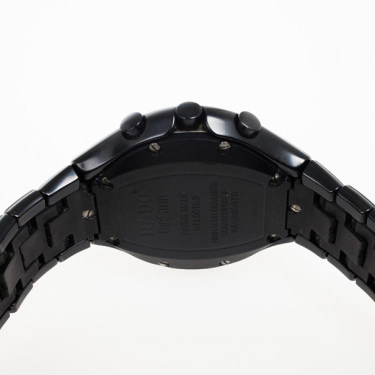 Pre Owned Rado DiaStar True Black Jubilee Ceramic Mens Watch 43 MM