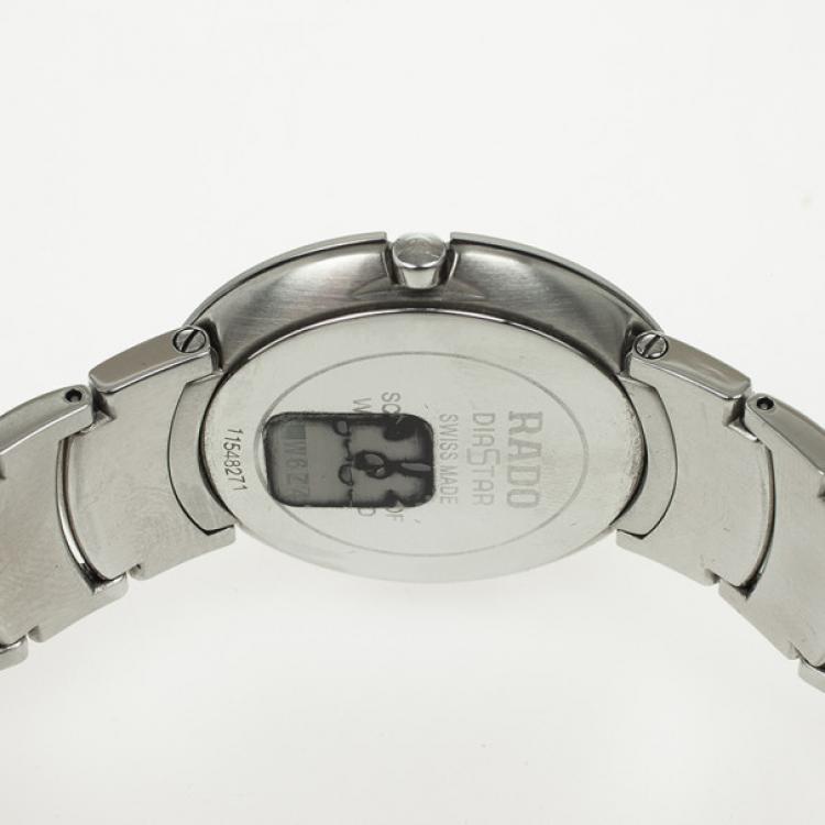 Pre Owned Rado Centrix Jubile Stainless Steel Quartz Mens Wristwatch 34 MM