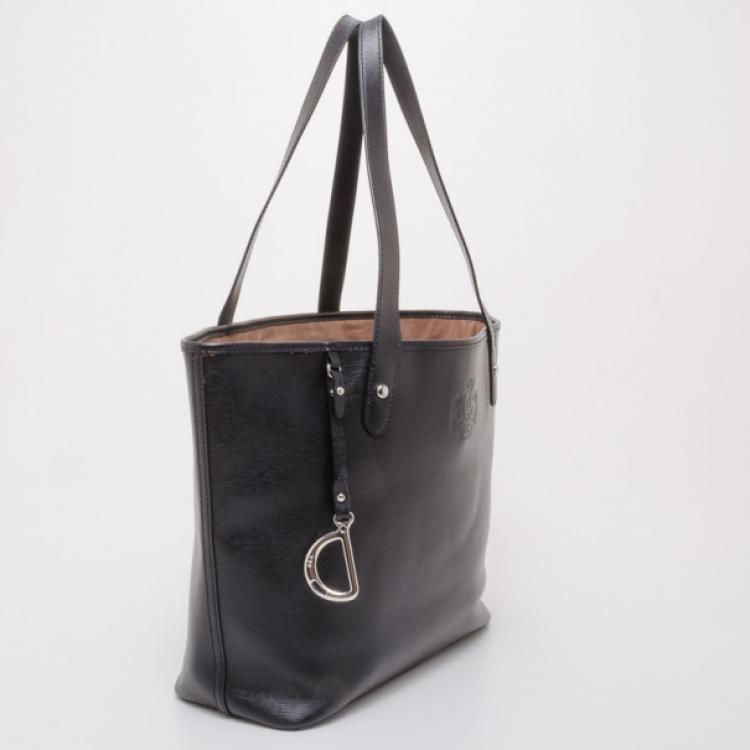 Pre Owned Ralph Lauren Black Classic Tote and Wallet