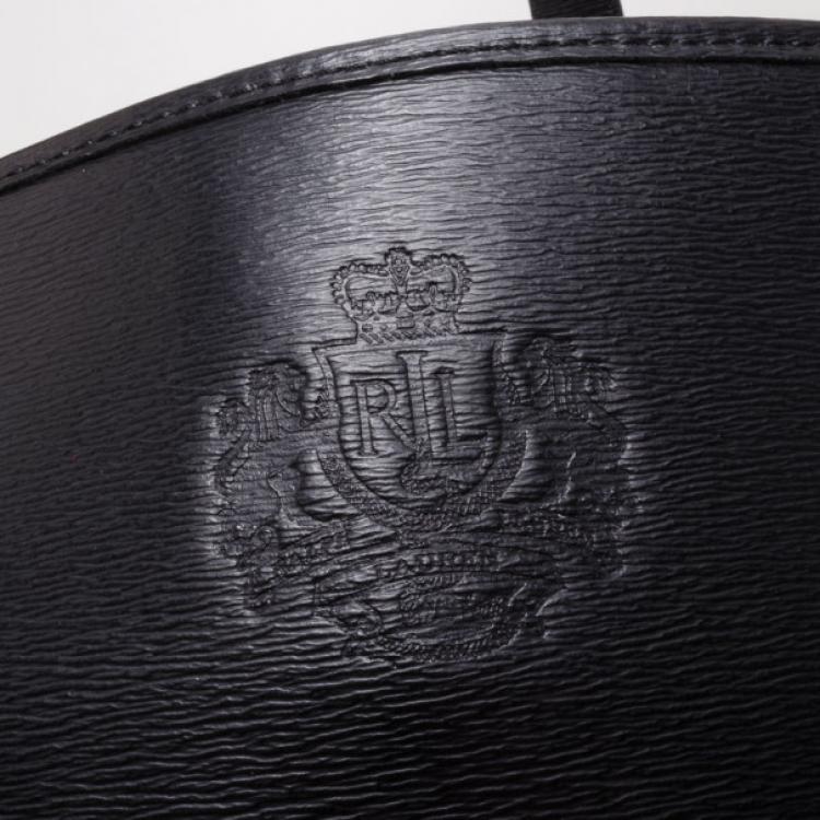 Pre Owned Ralph Lauren Black Classic Tote and Wallet