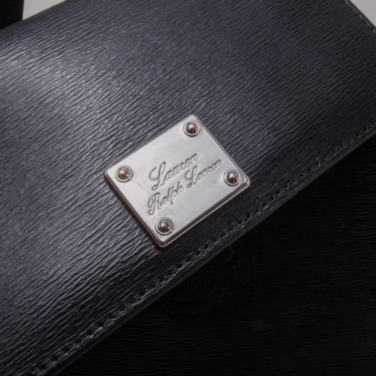 Pre Owned Ralph Lauren Black Classic Tote and Wallet