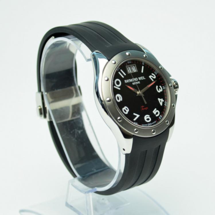 Pre Owned Raymond Weil Tango SS Black Mens Wristwatch 