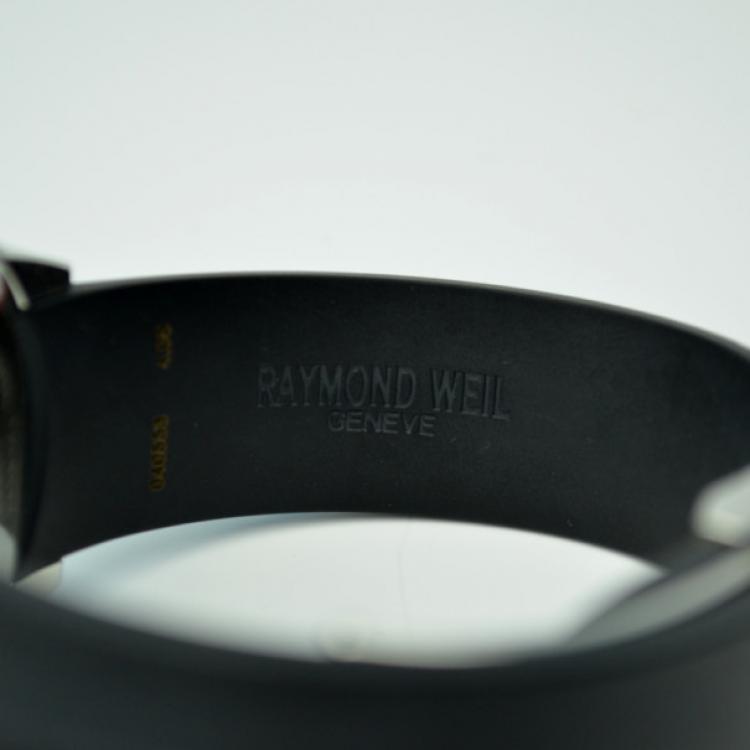 Pre Owned Raymond Weil Tango SS Black Mens Wristwatch 