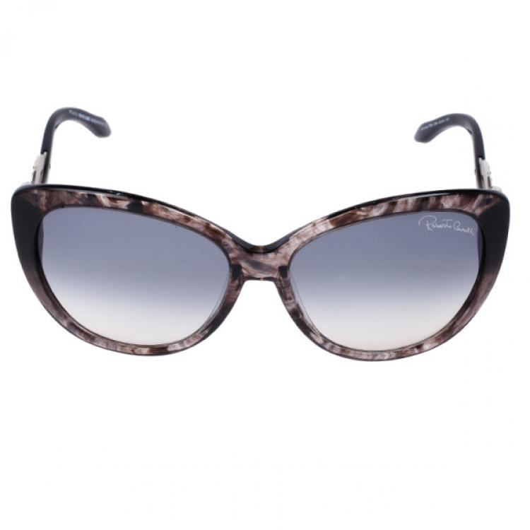Pre Owned Roberto Cavalli Leopard Frame Serpent Kurumba Sunglasses