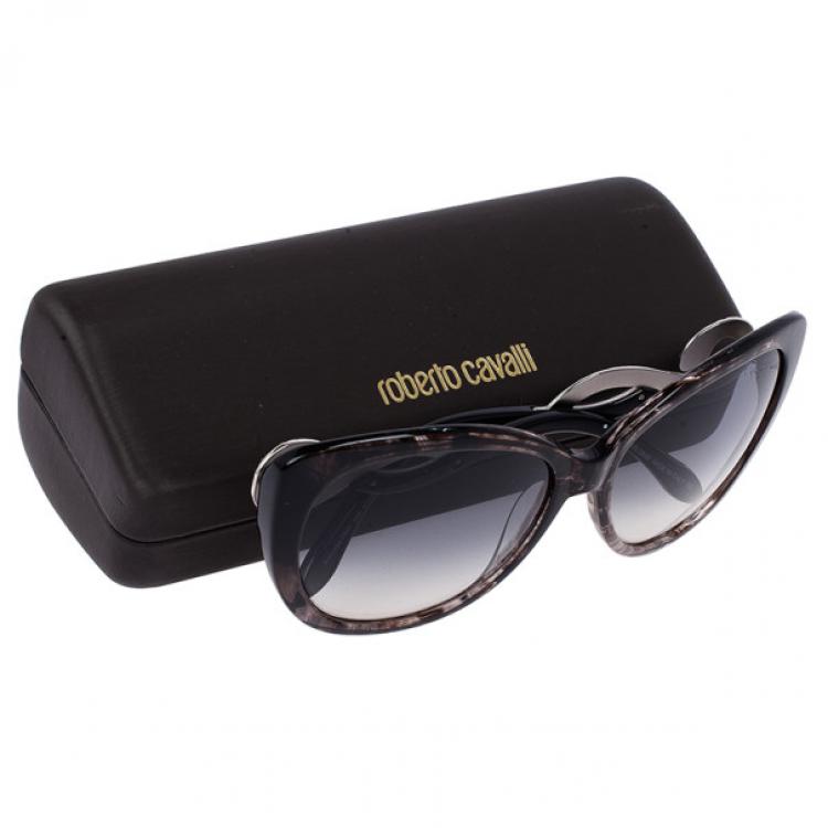 Pre Owned Roberto Cavalli Leopard Frame Serpent Kurumba Sunglasses