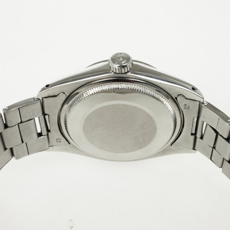 مملوكة مسبقًا Rolex Datejust Stainless Steel Black Mens Wristwatch 36 MM